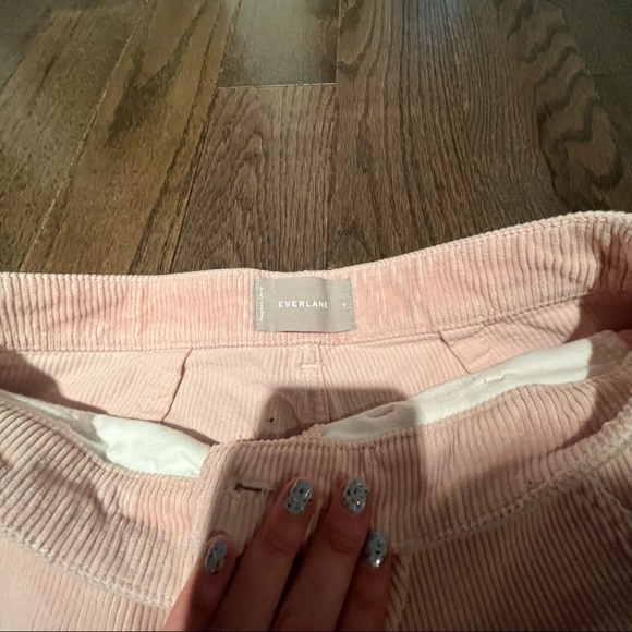 Everlane pink straight leg crop corduroys size 4 - Picture 3 of 6